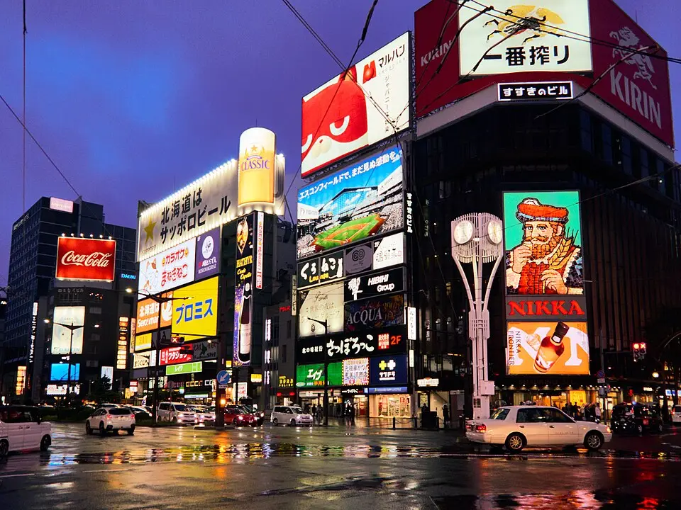 札幌すすきのの夜景